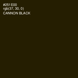 #251E00 - Cannon Black Color Image